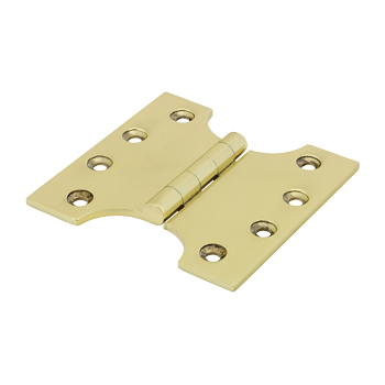 102mm x 100mm Polished Brass Parliment Hinge Pack of 2