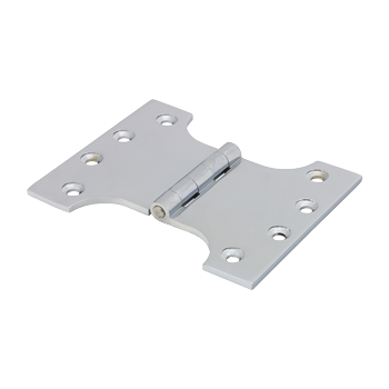 102mm x 125mm Polished Chrome Parliment Hinge Pack of 2