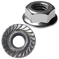 Serrated Flange Nuts Zinc Plated