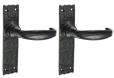 155mm x 37mm Antique Black - Narrow Lock Handle