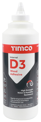Timco Internal D3 Wood Adhesive - 1 Litre Bottle