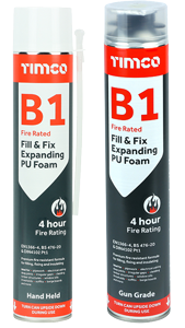Timco B1 Fill & Fix Fire Rated Epanding PU Foam