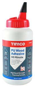 Timco PU Wood Adhesive 30 Minute Liquid - 750g Bottle