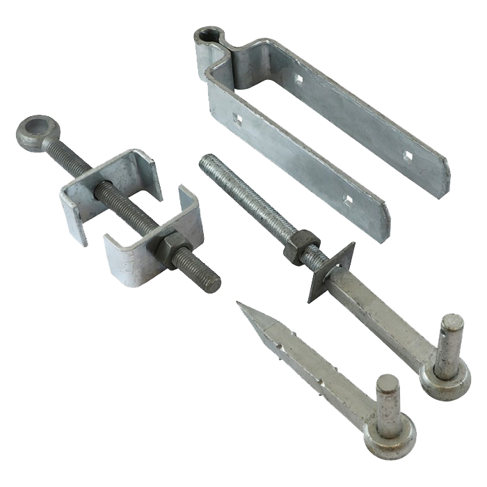 Adjustable Field Gate Hinge Set With Hooks To Drive