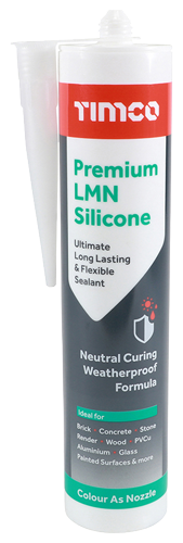 Timco  Premium LMN Silicone White 300ml Tube